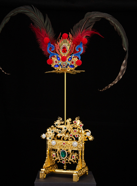 三太子哪吒中坛元帅神明合金头冠