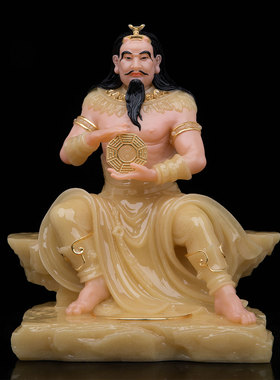 石材保平安中式客厅伏羲大帝神像