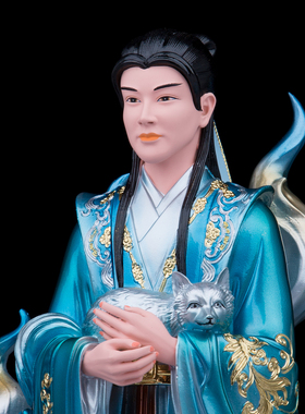 圣丰树脂保平安中式客厅九尾神像