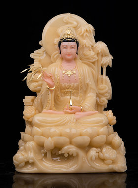黄玉释迦摩尼佛观世音地藏菩萨