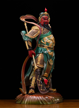 关公韦陀神像家用供奉铜摆件