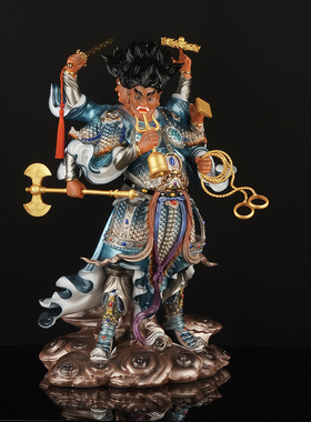 汉白玉天蓬元帅神像天神地司