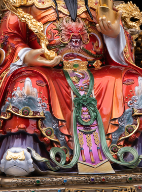 九龙财神爷神像文财神比干范蠡