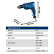 Bosch Flashlight Impact Drill Screwdriver Set
