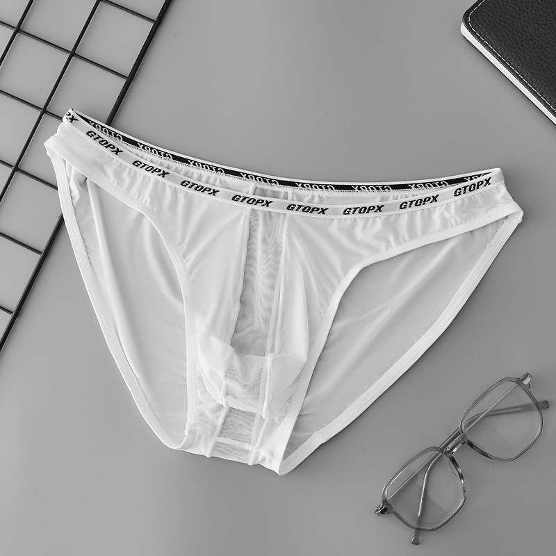GTOPX MAN男士网纱薄款冰丝内裤 U凸低腰透气运动性感三角裤,淘宝优惠券,粉丝福利购,淘宝优惠卷
