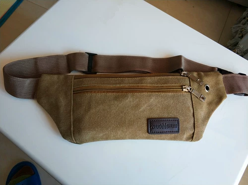 Тонкая тканевая износостойкая спортивная рабочая поясная сумка для отдыха