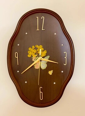 中古风时钟diy材料包客厅挂钟