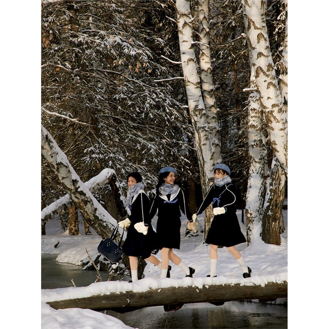 中牌制服馆明泉女子原创水手服中间服纯色裙JK制服秋季校园基础款,淘宝优惠券,粉丝福利购,淘宝优惠卷