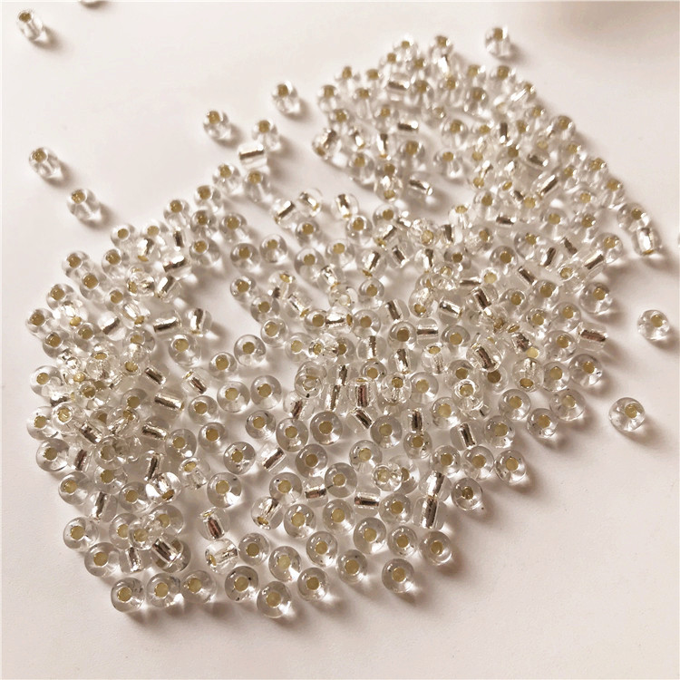 包邮DIY水晶玻璃米珠婚纱礼服串珠材料演出服流苏制作小珠子0型珠-图1