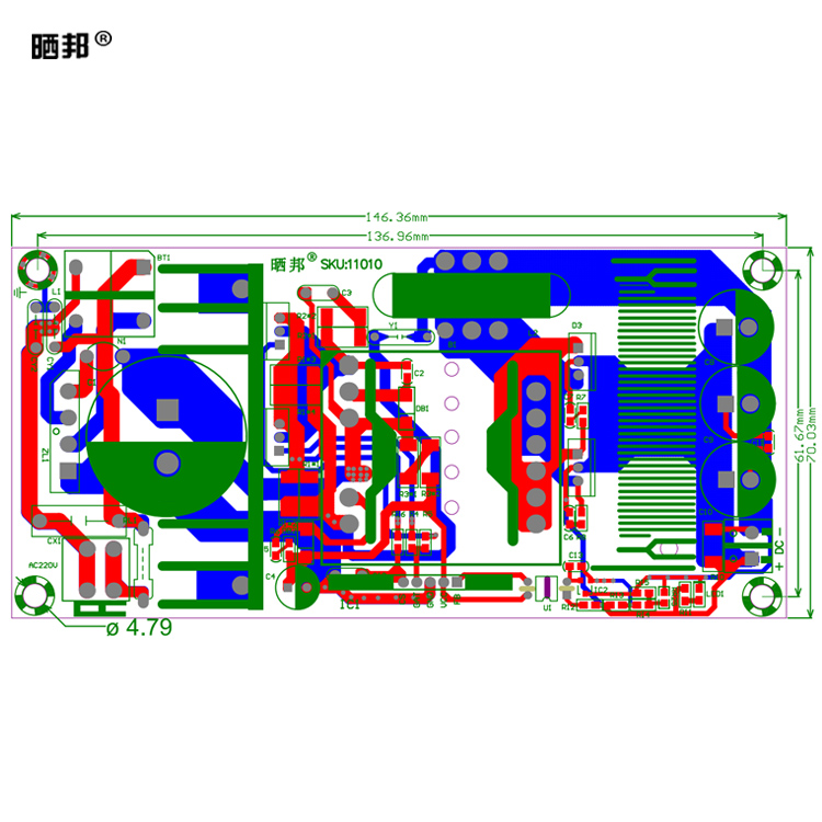 24V300W大功率开关电源板 模块 裸板 AC-DC隔离电源 内置电源板 - 图0