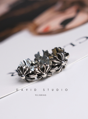 尅罗心纯银ins风推荐情侣对戒