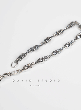 情侣银饰david尅罗心S925纯银