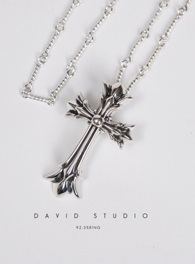 david尅罗心s925纯银ins中号项链