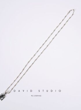 davidstudio925纯银吊坠项链