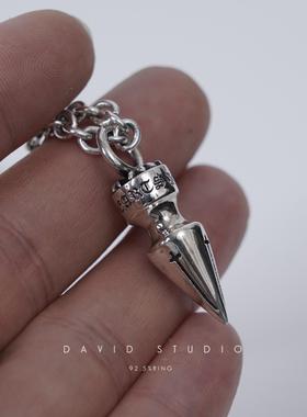 纯银中号子弹头同款欧美吊坠