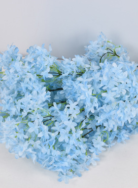 加密丁香花十字樱花仿真花 家居婚庆装饰假花束绢花花艺摆件