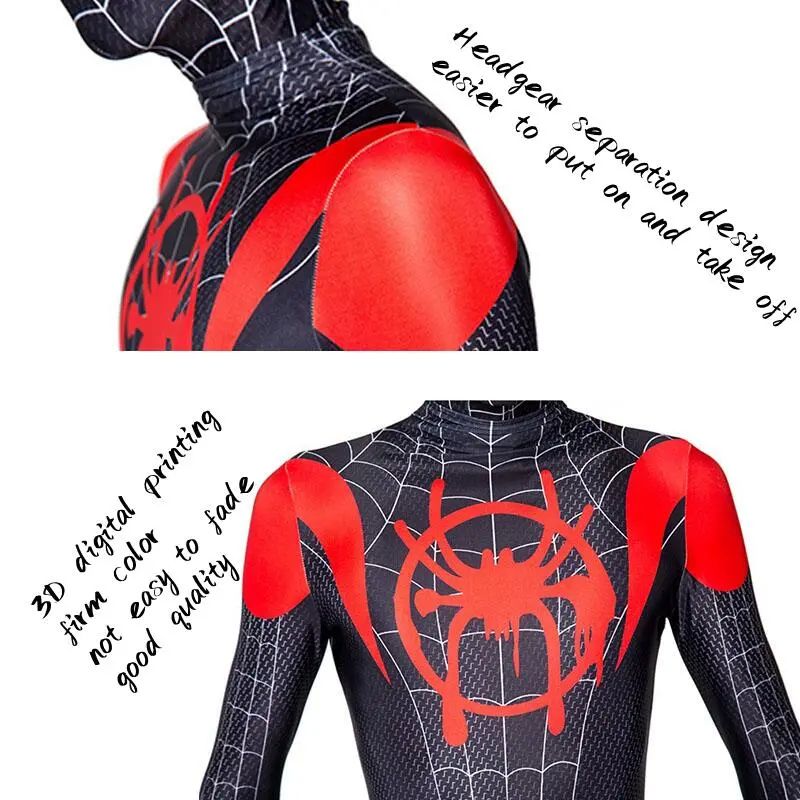 Spiderman Cosplay Costume Spider Man Into The Spider Verse M - 图1