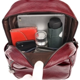 Рюкзак, кожаная модная универсальная вместительная и большая сумка через плечо для матери для отдыха, из натуральной кожи, коллекция 2023