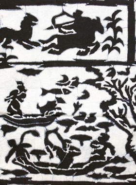 手工艺传统蜡染画布艺壁画装饰画
