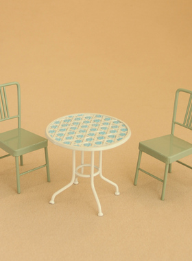 微缩家具装饰摆件铁艺椅子