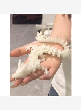 3d打印水晶龙渐变夜光车载小摆件