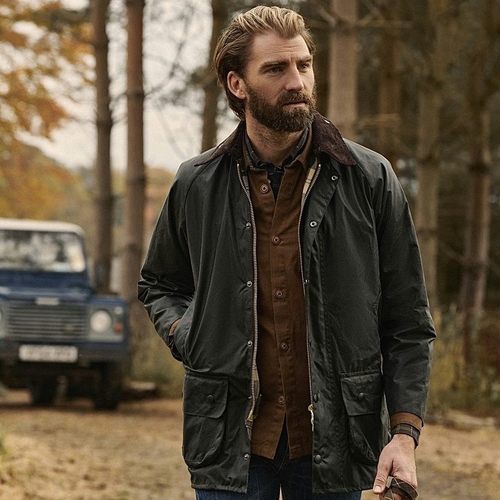 狂飙同款 英国Barbour bedale经典油蜡夹克巴伯尔涂蜡风衣外套男 - 图2