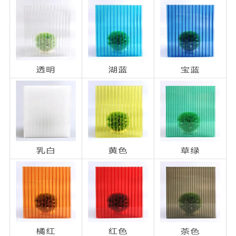 pc阳光板透明双层零切车雨棚遮阳室内隔断装饰彩色空心阳光板定制,淘宝优惠券,粉丝福利购,淘宝优惠卷