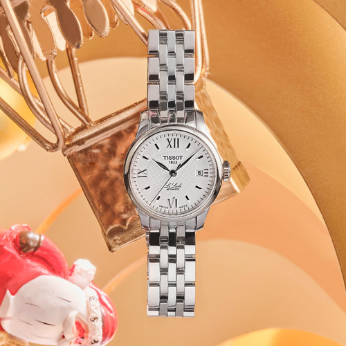 Tissot天梭官方正品力洛克系列机械钢带手表女表 - 图1