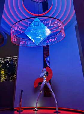 玻璃钢机械姬女神雕塑酒店大堂别墅KTV人物大摆件装饰