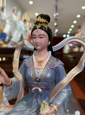 创世女神女娲娘娘神像补天女神佛像大地之母娲皇家用供奉工艺摆件