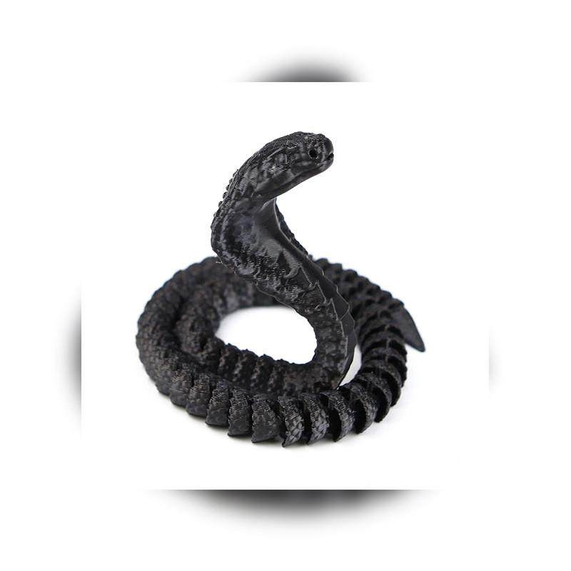 。3d打印眼镜蛇蝰蛇蟒蛇响尾蛇儿童玩具可动装饰品摆摊摆件礼物模 - 图3
