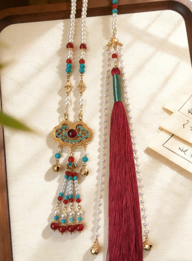 新中式项链璎珞背云长流苏