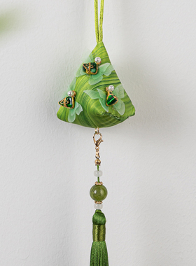 《香妃粽》原创艾绒古风粽子香囊禁步 端午节流苏汉服配饰