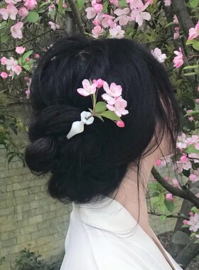 良造坊簪放水插花不易碎树脂