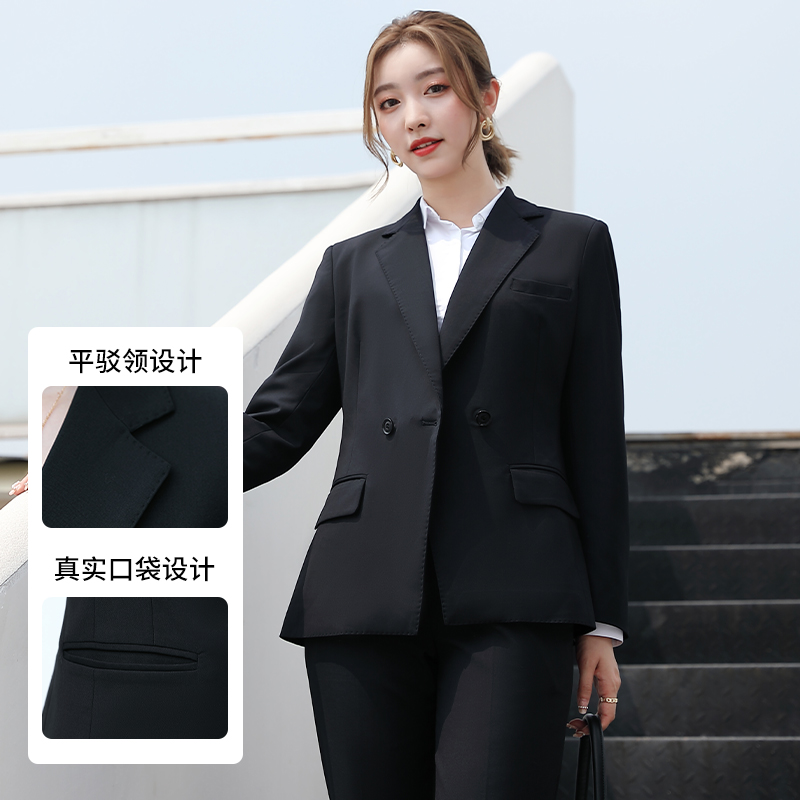 职业西服套装女秋冬新款面试职业装工作服气质正装小个子西服上衣