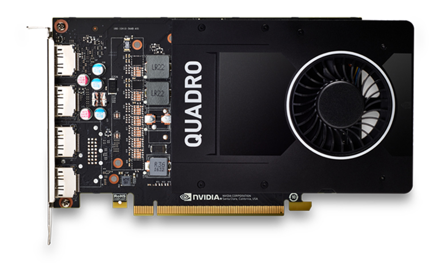 英伟达NVIDIA Quadro P2000 5GB设计绘图3D建模渲染专业图形显卡 - 图0