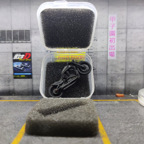 SuperGe1/64人偶收纳盒子带海绵不含人偶不含摩托车 - 图1