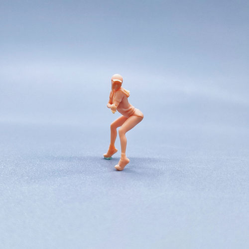 【嗯哼模型】1:64人偶1:43微缩 宝马拿铁摩托车 骑车女 W302 - 图2