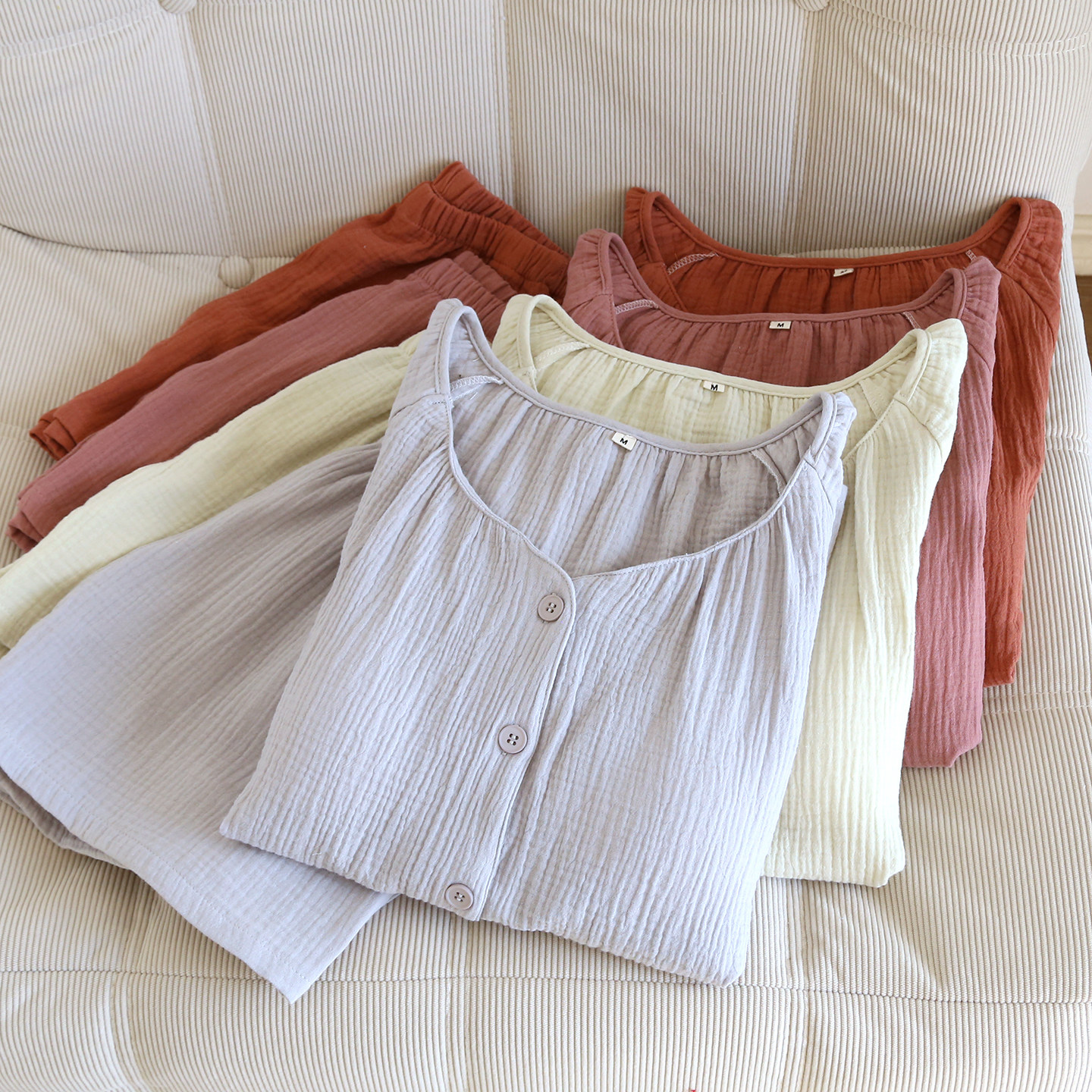 睡衣女款2026新款夏季纯棉夏天短袖短裤棉纱带胸垫夏款家居服套装,淘宝优惠券,粉丝福利购,淘宝优惠卷