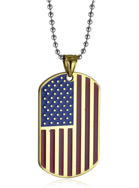 吊坠钛钢镶钻国王王后双圈首饰品