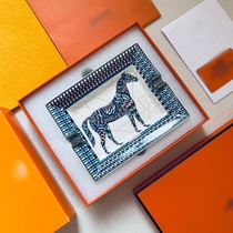 Home Tray Trays Ashtrays Bone China Trays 18K German Gold Paste Toning Non-slip Genuine Leather big bottom