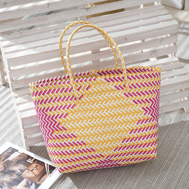 编织手提篮外出野餐收纳日常逛街百搭手拎包家用买菜田圆水果采摘,淘宝优惠券,粉丝福利购,淘宝优惠卷