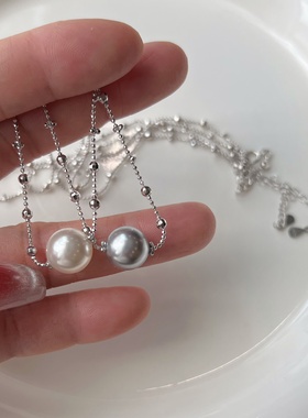 LaHabanagirlS925银星系项链