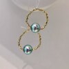 Hong Kong Jewelry Show Live Broadcast Natural Seawater 8-9mm True Multicolor Akoya Pearl Stretch Ring