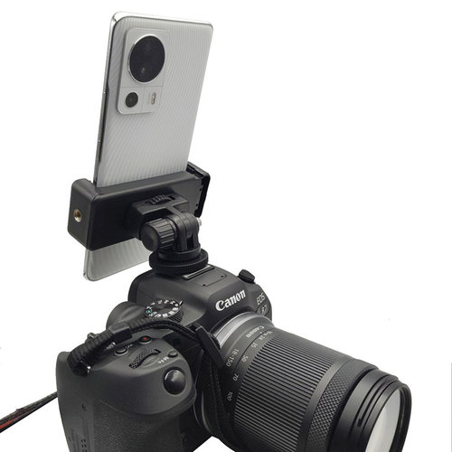 相机热靴卡座手机夹子支架补光灯调节底座单反微单连接麦克风配件 - 图2