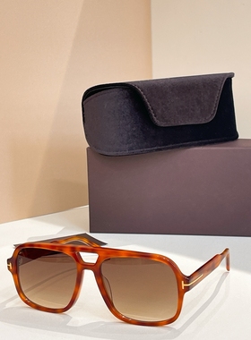 防紫外线方形复古男女墨镜