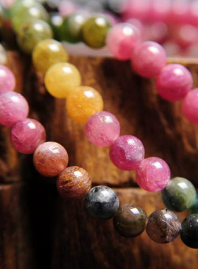 天然碧玺多层饰品水晶手链