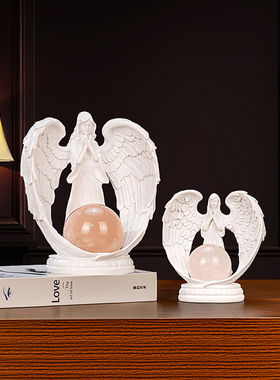 天然粉水晶球摆件招桃花旺姻缘桃花运女士餐桌酒柜客厅装饰品边柜