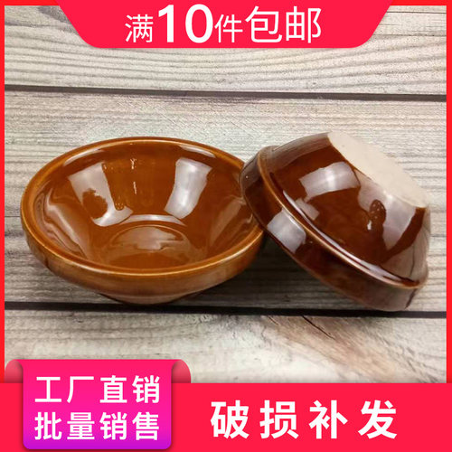 蒸饭碗陶瓷米饭碗商用土陶小钵茶酒粗碗小型迷你蒸饭蒸菜扣肉碗 - 图0
