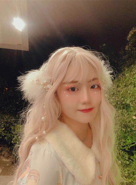 网红超仙羽毛发夹新娘古风拍照
